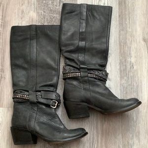 Aldo Pull On Boots - Size 37 - Black